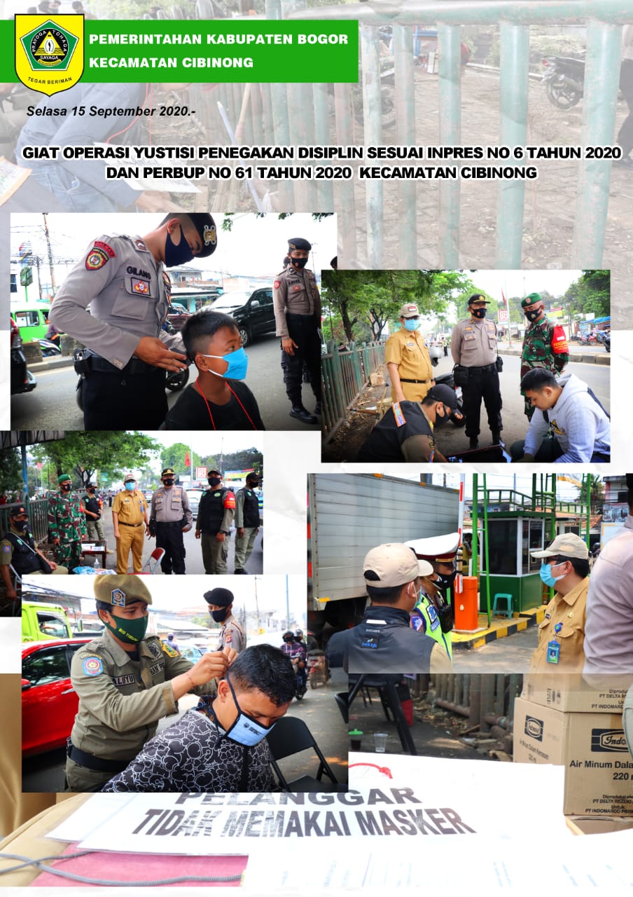 Giat Operasi Yustisi Penegakan Disiplin Sesuai Inpres No 6 Tahun 2020